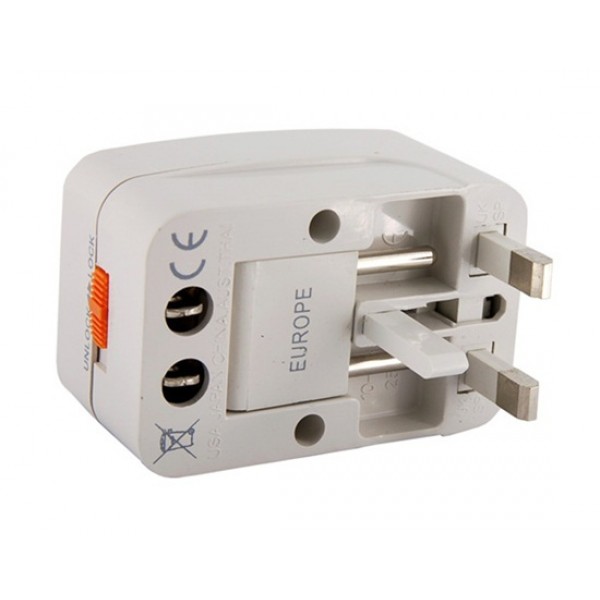 Global Travel Adapter Adaptor (White)