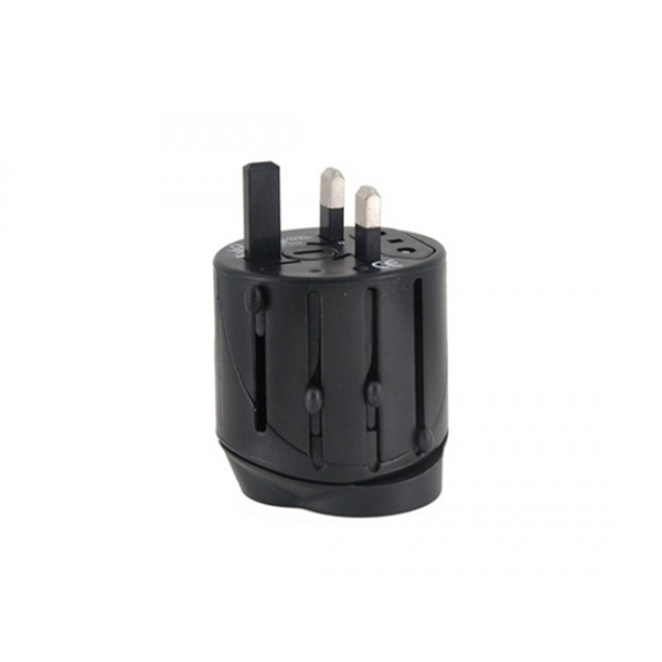 Universal Travel Power Plug Adapter (Black)