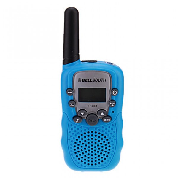 Pair of T-388 Lovers Talking Mini 8KM Handheld1" LCD Screen Walkie Talkie Two Way Radio with Flashlight