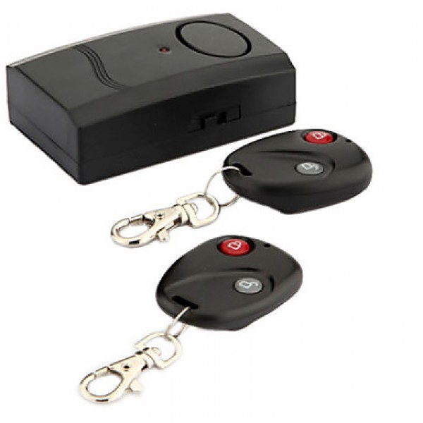 Alarm Wireless Remote Control Vibration Alarm Bicycle Burglar For 120db Home Security  