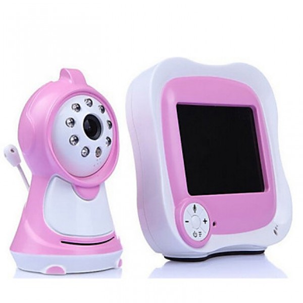 IP Camera for baby room Night Vision 3.5" LCD (1/3 Inch CMOS 380TV Line)