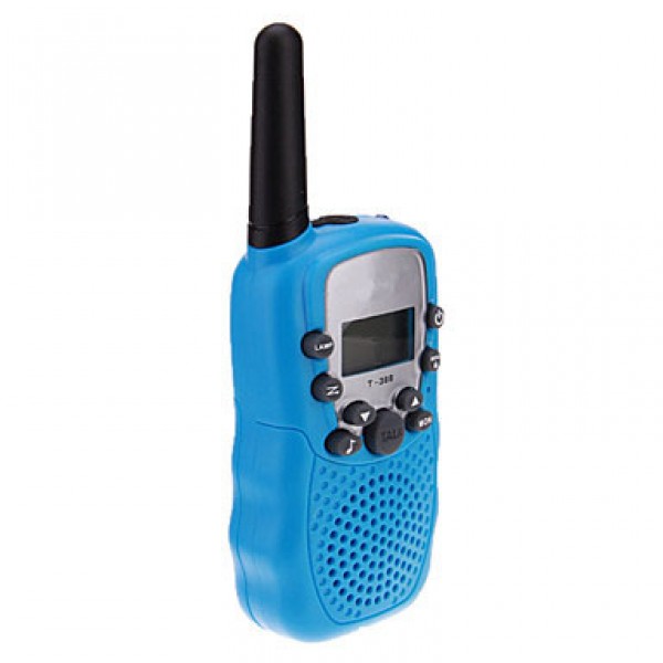 Pair of T-388 Lovers Talking Mini 8KM Handheld1" LCD Screen Walkie Talkie Two Way Radio with Flashlight